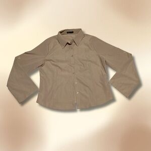 Shein Beige Button Up